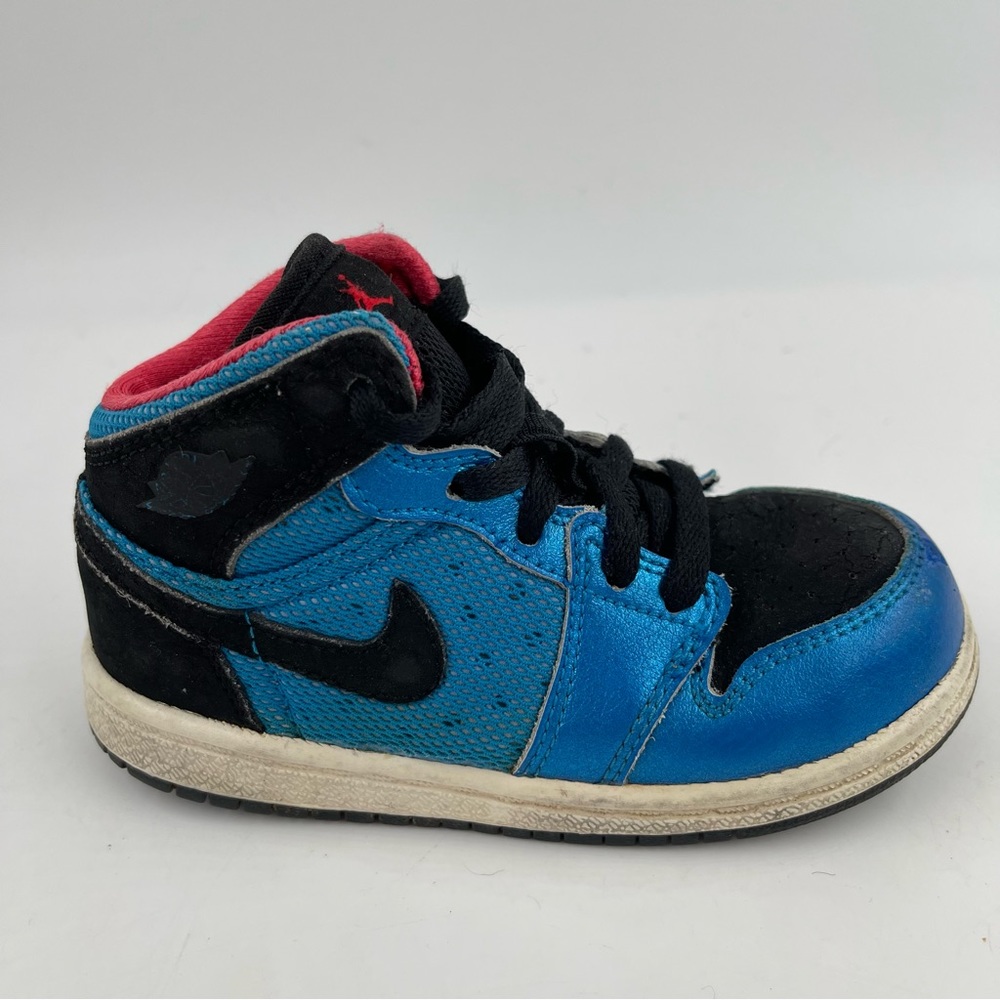 Nike Air Jordan 1 Phat Toddlers Blue Black Basketball Shoes - Size 8C